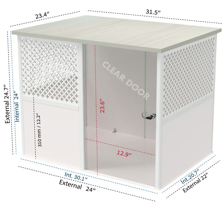 DOG CRATE HOUSE WITH LOCK