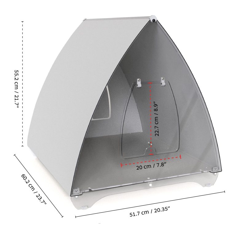 outside cat house size